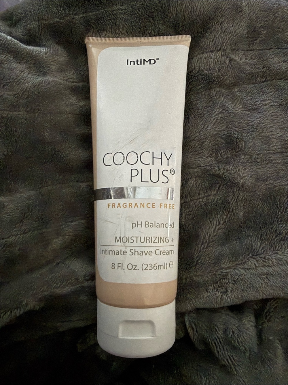 Coochy Plus Intimate Shaving Cream FRAGRANCE FREE For Pubic,Bikini Line-Tube 8oz